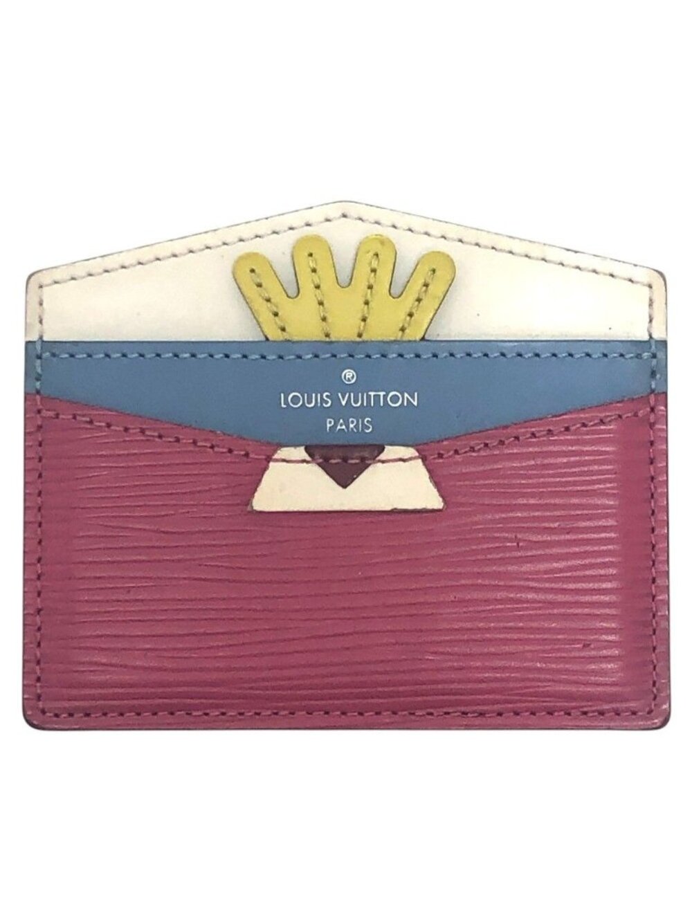 Louis Vuitton Card Case Porte Cartes Simple Epi Leather Pivoine Multicolor
